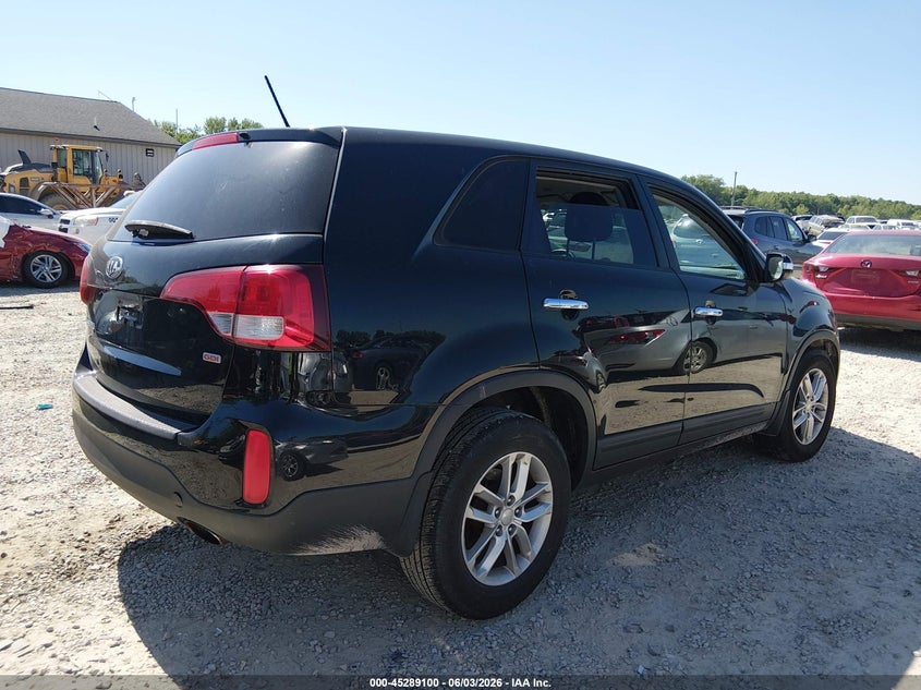 Vin: 5xykt3a6xeg508367, lot: 45786936, kia sorento lx 20144