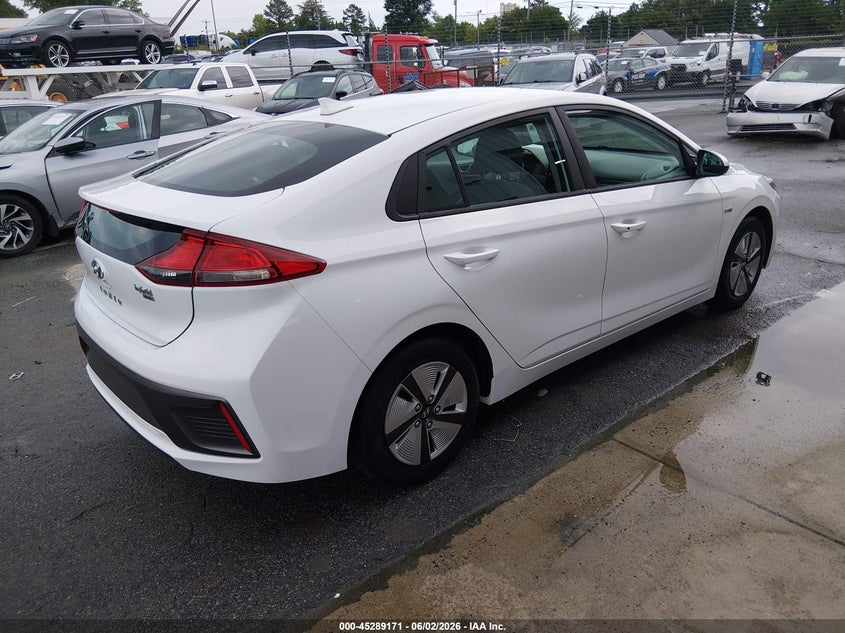 Vin: kmhc65lc7lu220341, lot: 45787007, hyundai ioniq hybrid blue 20204
