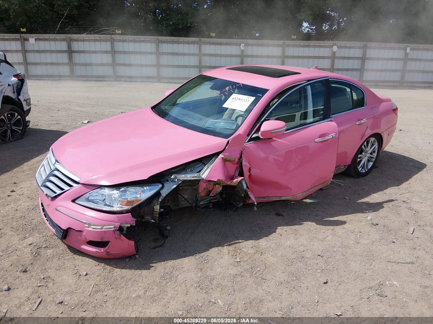 Vin: kmhgc4df5au084205, lot: 45787065, hyundai genesis 4.6 20102