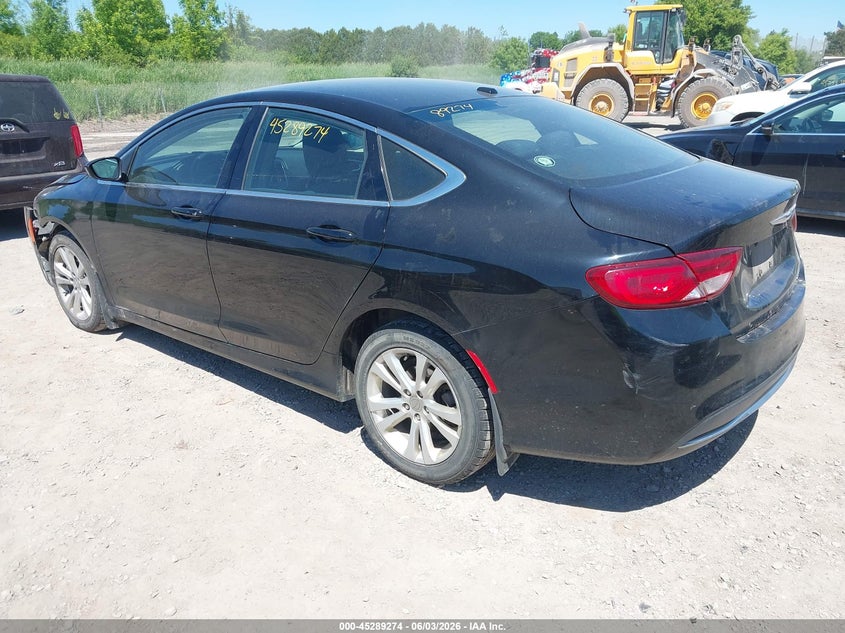 Vin: 1c3cccab2fn744480, lot: 45787109, chrysler 200 limited 20153