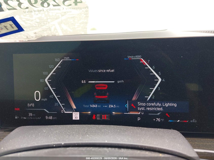 2025 BMW X7 xDrive40I VIN: 5UX23EM06S9X31262 Lot: 45289329