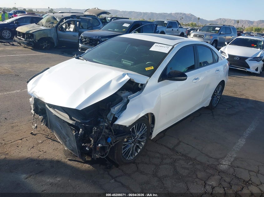 Vin: 3kpf54ad9pe552294, lot: 45787207, kia forte gt-line 20232