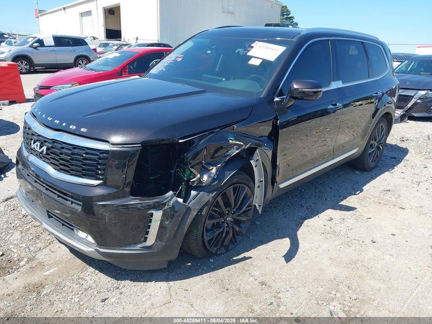 Vin: 5xyp54hc4ng251658, lot: 45787247, kia telluride sx 20222