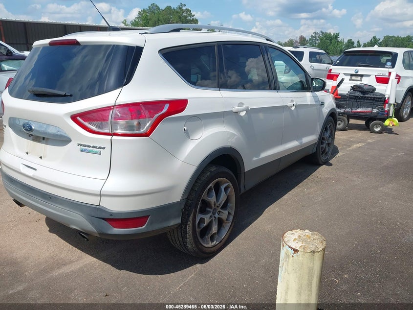 Vin: 1fmcu0jx3fuc85688, lot: 45787301, ford escape titanium 20154