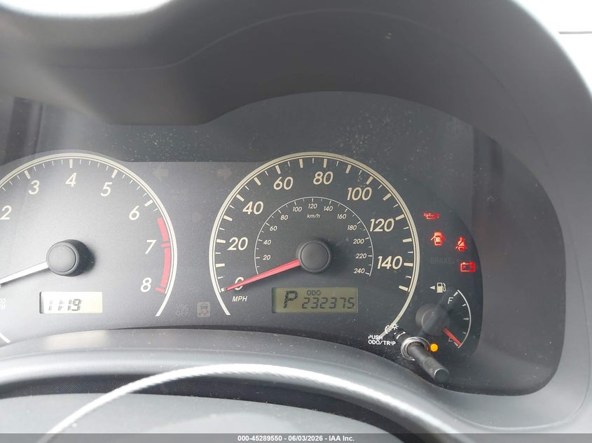 2009 TOYOTA COROLLA SEDAN 1.8L I-4 DOHC, VVT, 132HP