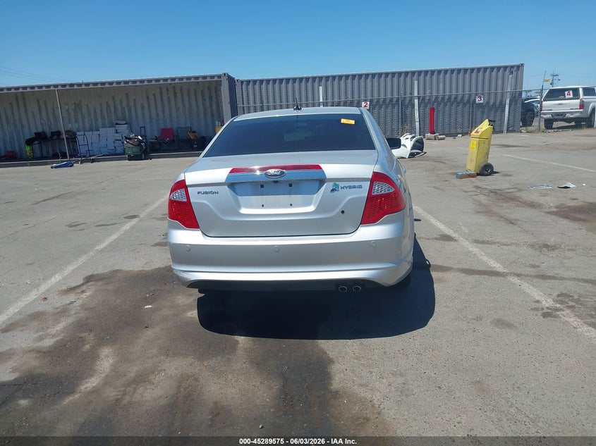 2012 Ford Fusion 2.5 Hybrid silver Lot 111045289575 Vin 3FADP0L35CR212521