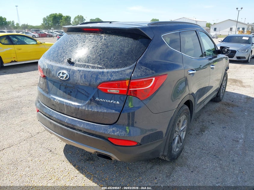 Vin: 5xyzu3lb7gg327834, lot: 45787422, hyundai santa fe sport 2.4l 20164