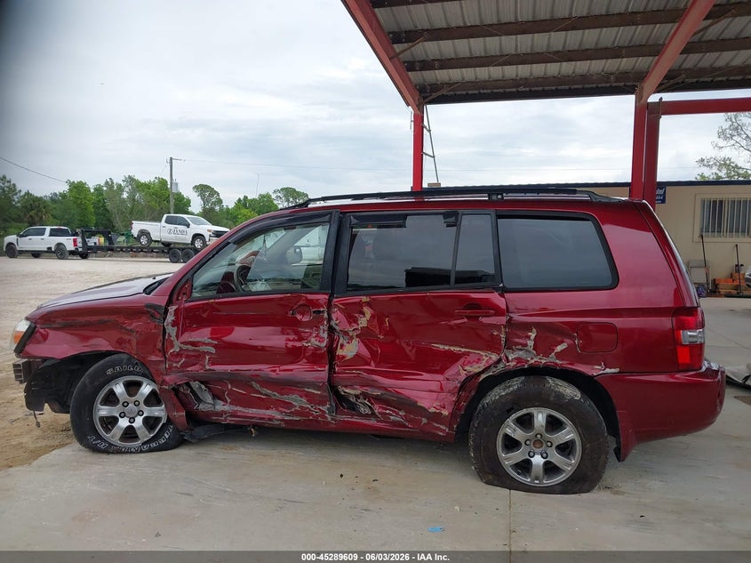 2005 Toyota Highlander V6 VIN: JTEGP21A650089072 Lot: 45289609