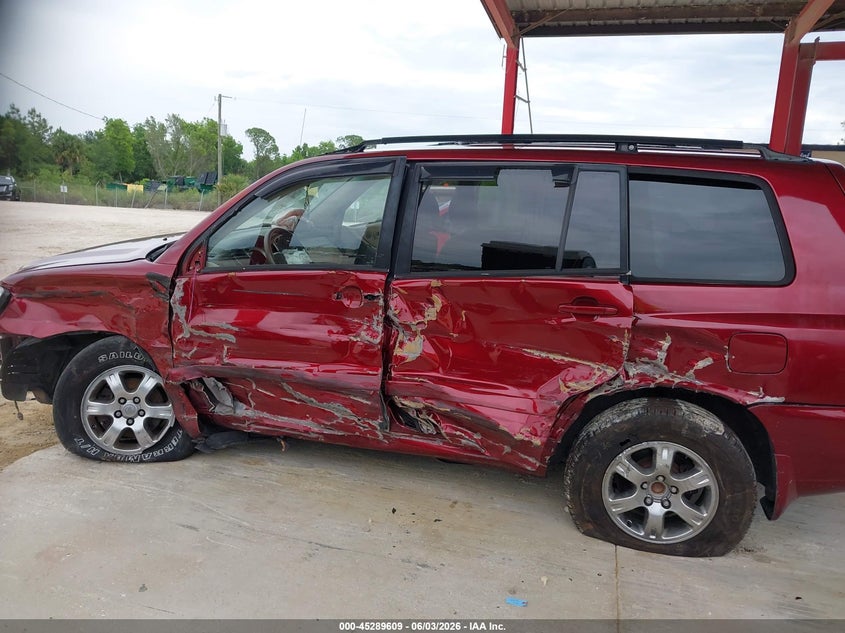 2005 Toyota Highlander V6 VIN: JTEGP21A650089072 Lot: 45289609