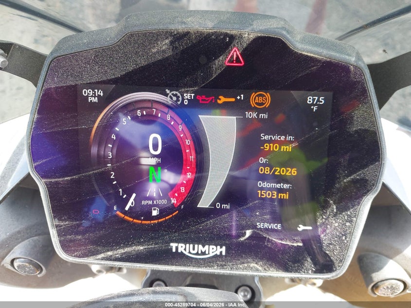 2022 TRIUMPH MOTORCYCLE SPEED TRIPLE auction photo 7