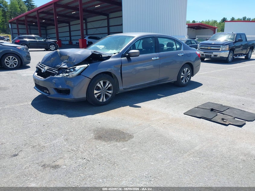 Vin: 1hgcr2f38ea185076, lot: 45787560, honda accord lx 20142