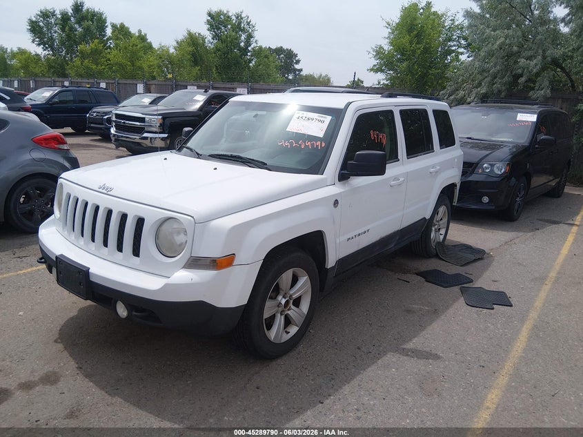 Vin: 1j4nf1gb5bd124272, lot: 45787626, jeep patriot sport 20112