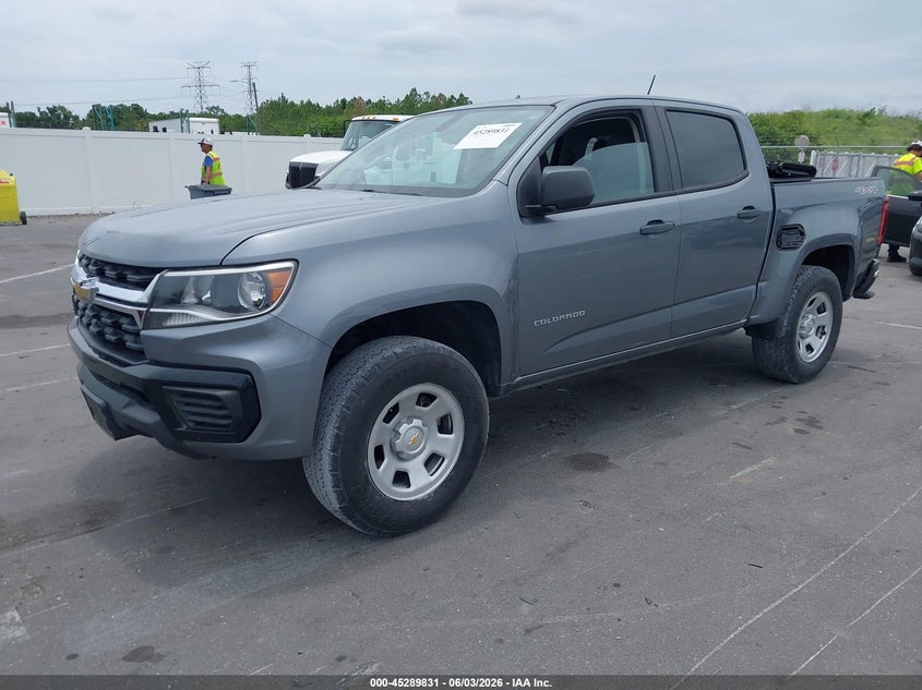 2021 Chevrolet Colorado 4wd  Short Box Wt 1GCGTBEN1M1106169 photo 1