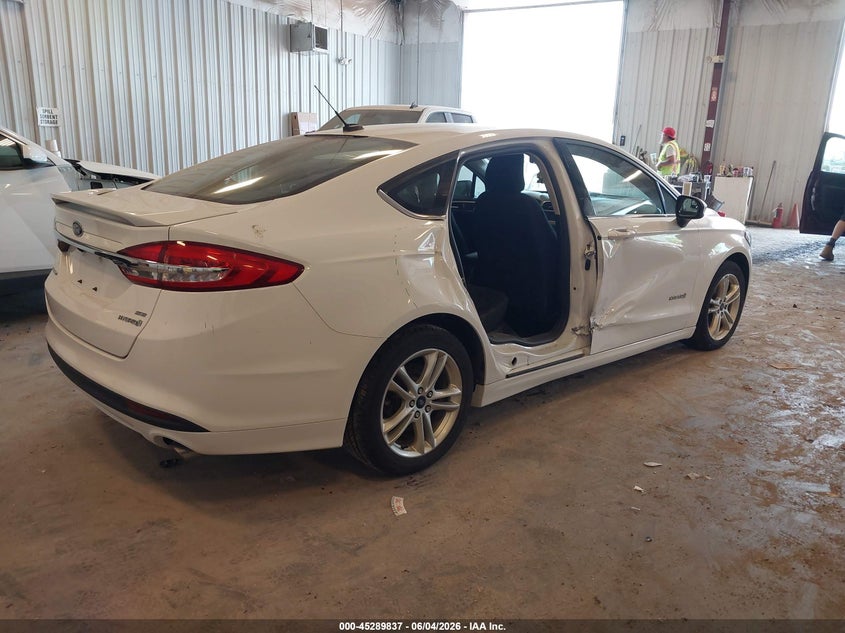 Vin: 3fa6p0lu0jr247871, lot: 45787673, ford fusion hybrid se 20184
