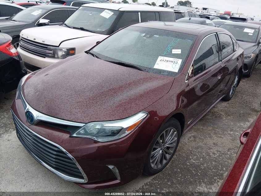 2016 TOYOTA AVALON SEDAN 2.5L I-4 DOHC, VVT, 156HP