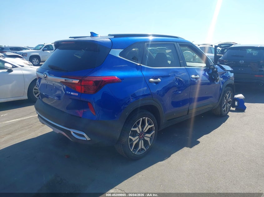 Vin: kndetca20m7156809, lot: 45787702, kia seltos sx turbo 20214
