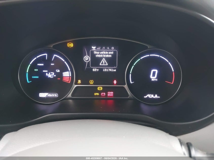 2017 Kia Soul Ev Eve VIN: KNDJP3AE3H7022458 Lot: 45289887