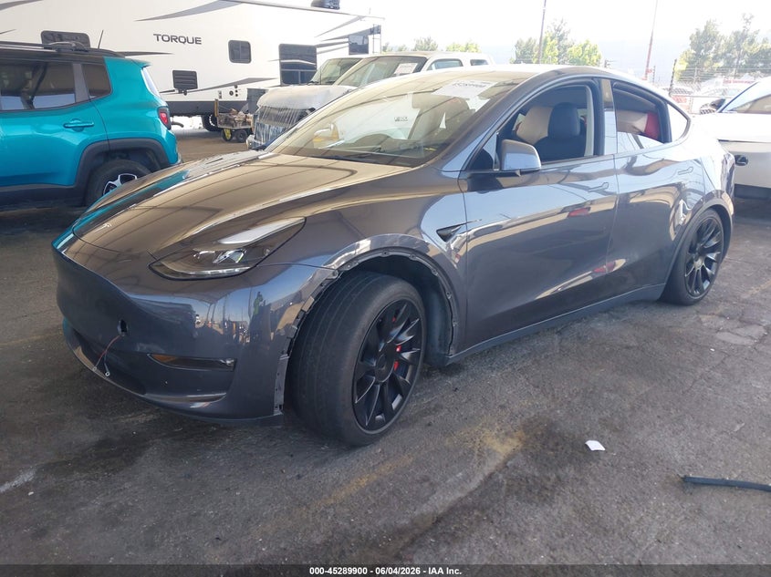 2021 TESLA MODEL Y auction photo 2