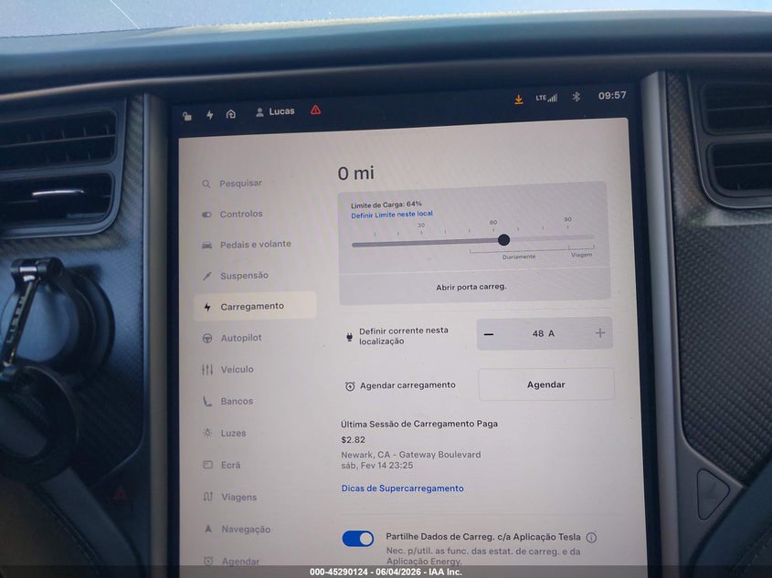 2018 Tesla Model X 100D/75D/P100D VIN: 5YJXCBE21JF128634 Lot: 45290124