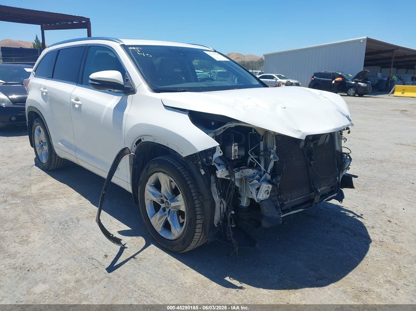 Vin: 5tddkrfh8gs330439, lot: 45788021, toyota highlander limited v6 2016 img_1