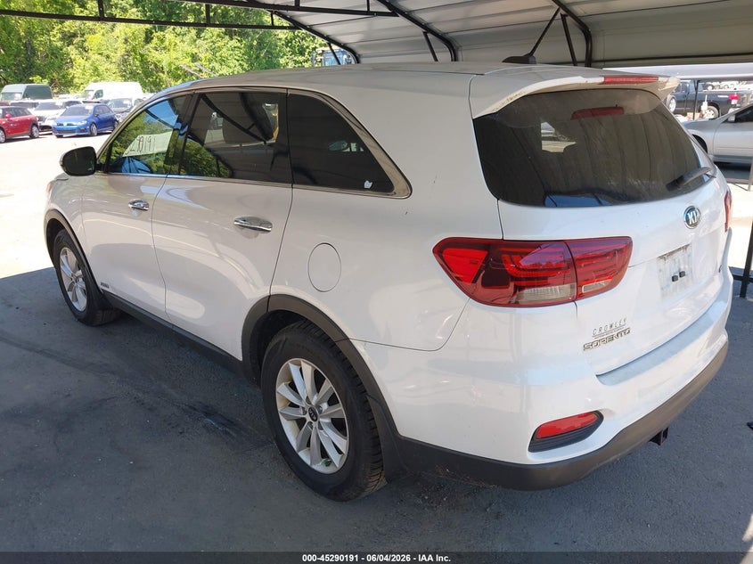 Vin: 5xypgda3xkg462539, lot: 45788027, kia sorento 2.4l lx 20193