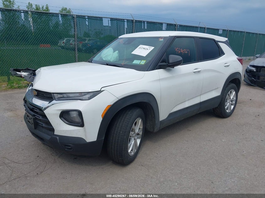 Vin: kl79mnsl4pb074629, lot: 45788103, chevrolet trailblazer awd ls 20232