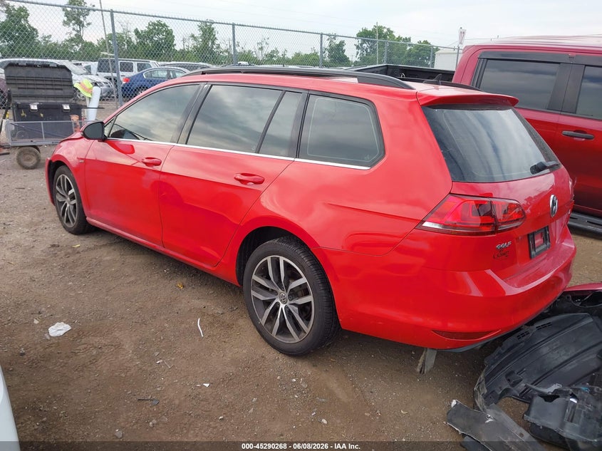 2016 VOLKSWAGEN GOLF SPORTWAGEN auction photo 3