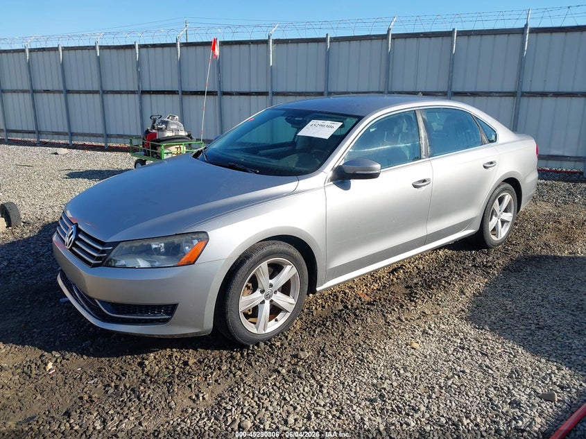 Vin: 1vwbh7a35dc020295, lot: 45788142, volkswagen passat 2.5l se 20132