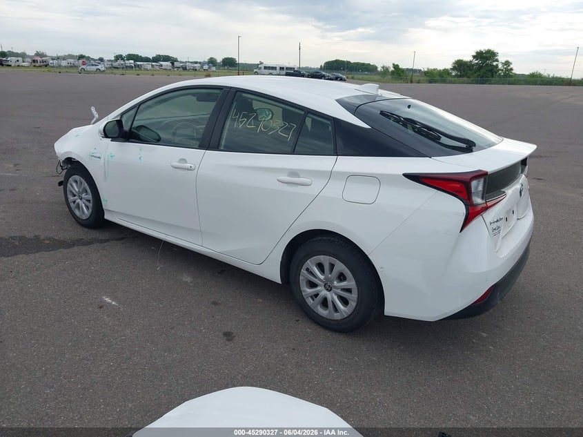 Vin: jtdkamfu6m3145670, lot: 45788163, toyota prius le 20213