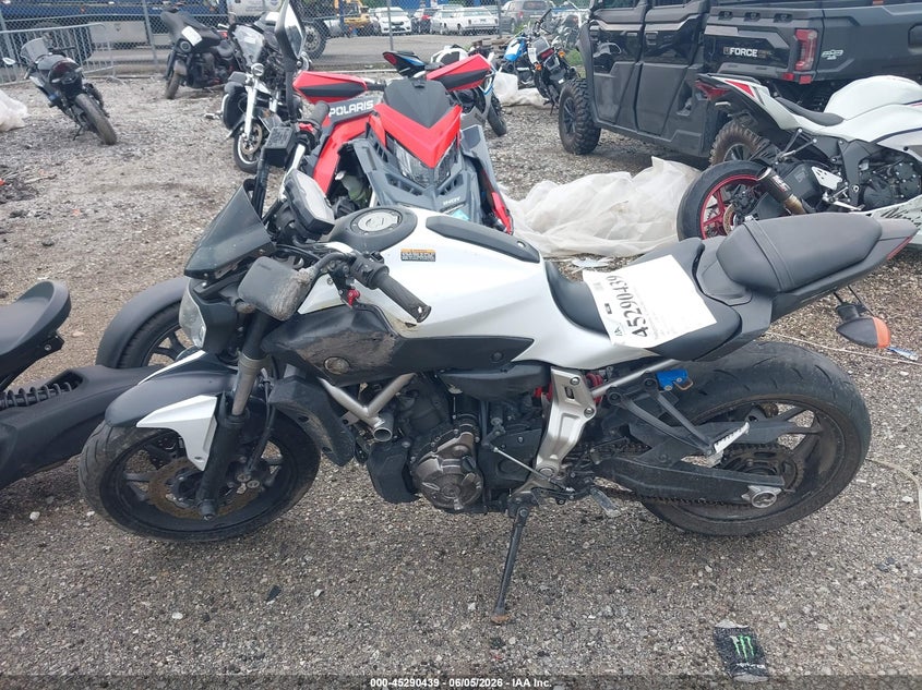 2015 Yamaha Fz07 VIN: JYARM06E6FA002249 Lot: 45290439