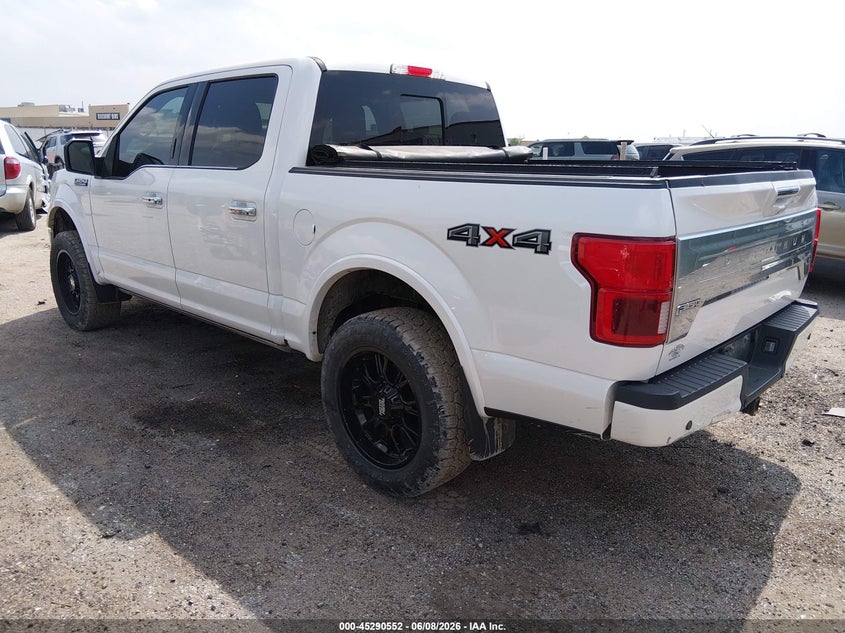 Vin: 1ftew1e51jfb88685, lot: 45788388, ford f-150 platinum 20183