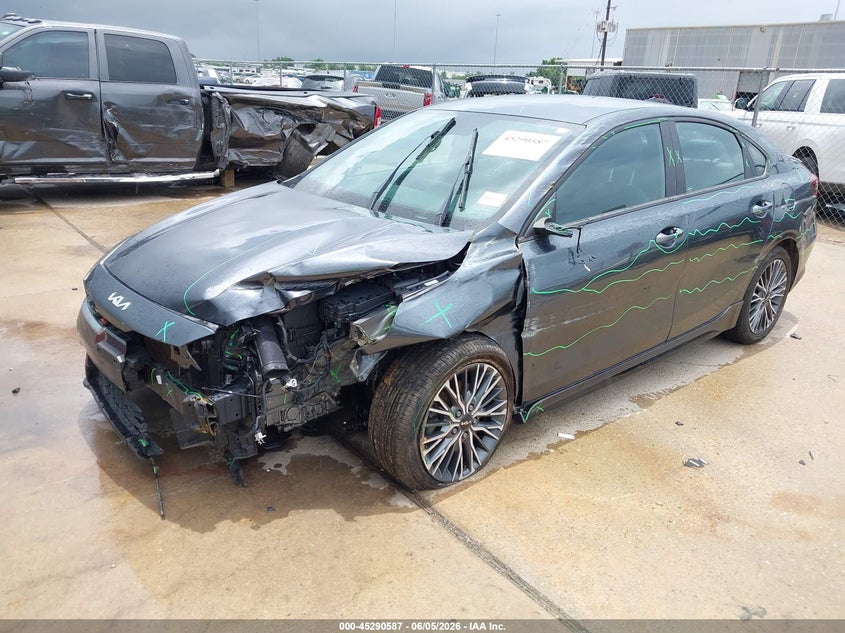 Vin: 3kpf54ad6pe612600, lot: 45788423, kia forte gt-line 20232