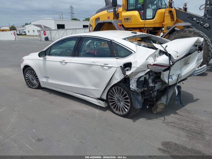 Vin: 3fa6p0ru4er190717, lot: 45788432, ford fusion hybrid titanium 20143