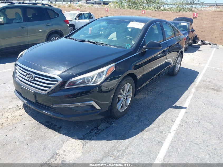Vin: 5npe24af1fh005861, lot: 45788457, hyundai sonata se 20152
