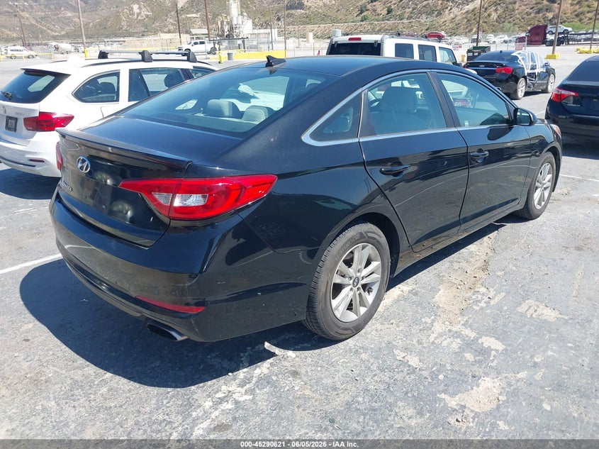 Vin: 5npe24af1fh005861, lot: 45788457, hyundai sonata se 20154