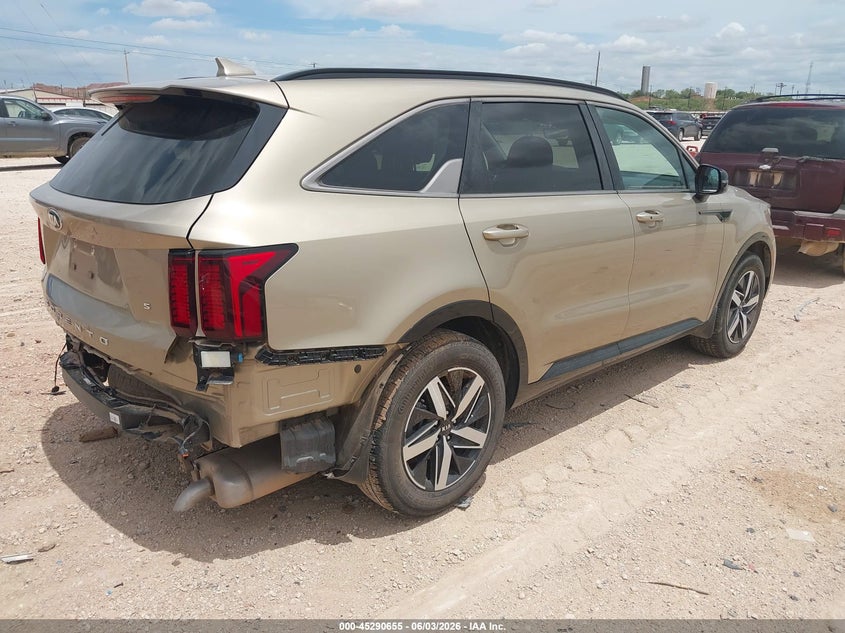 Vin: 5xyrl4lc0mg056578, lot: 45788491, kia sorento s 20214