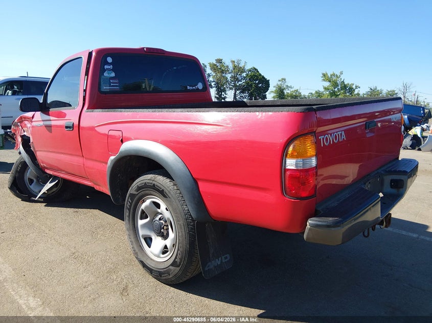 2001 Toyota Tacoma VIN: 5TEPM62N31Z750153 Lot: 45290685