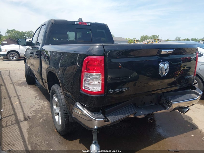 Vin: 1c6srfbt2kn892192, lot: 45788562, ram 1500 big horn/lone star  4x4 6'4 box 20193
