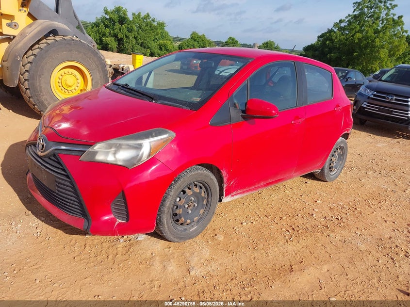 Vin: vnkktud33fa030809, lot: 45788591, toyota yaris l 20152