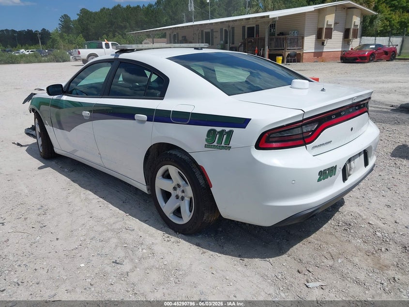 Vin: 2c3cdxat8jh163211, lot: 45788632, dodge charger police rwd 20183