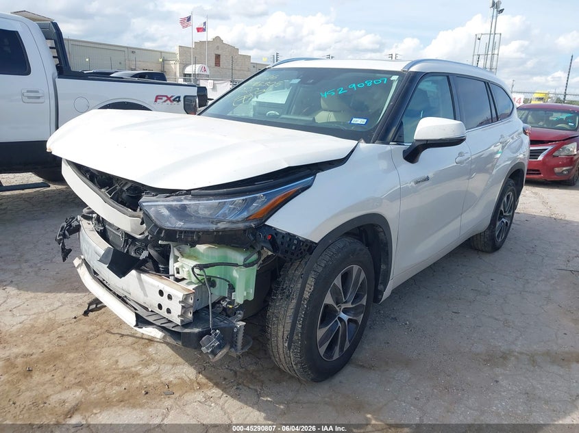 Vin: 5tdgarah4ls502001, lot: 45788643, toyota highlander hybrid xle 20202