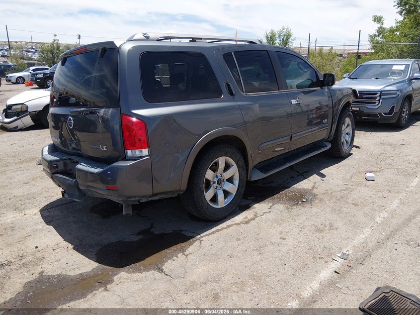2008 Nissan Armada Le VIN: 5N1BA08D48N633401 Lot: 45290906
