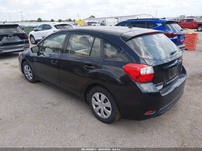 Vin: jf1gpaa6fgh237899, lot: 45788748, subaru impreza 2.0i 20163
