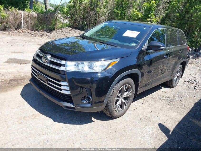 Vin: 5tdbzrfh7ks988166, lot: 45788797, toyota highlander le 20192
