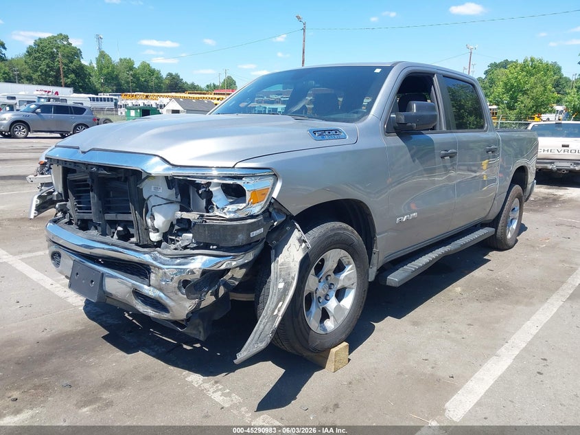 Vin: 1c6rrffg6pn531308, lot: 45788819, ram 1500 big horn  4x4 5'7 box 20232