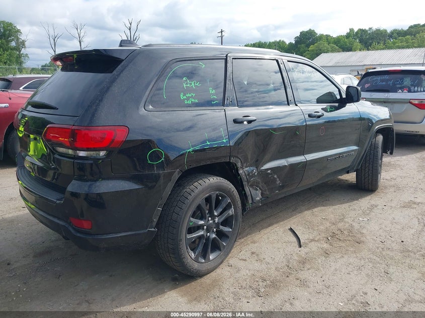 Vin: 1c4rjeag7jc437832, lot: 45788834, jeep grand cherokee altitude 4x2 20184
