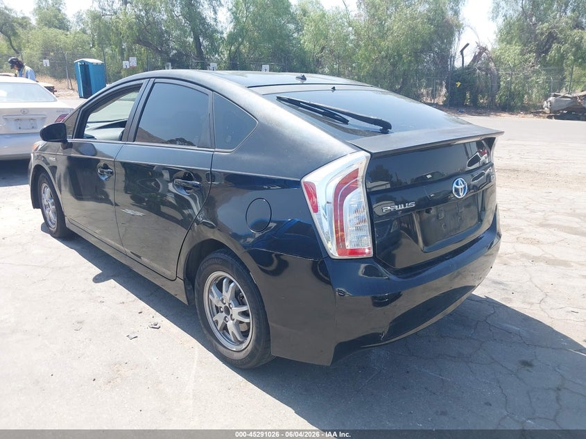Vin: jtdkn3du8c5487898, lot: 45788862, toyota prius two 20123