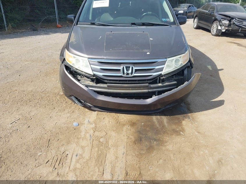 2012 Honda Odyssey 3.5 Ex-L grey Lot 111045291032 Vin 5FNRL5H65CB046918