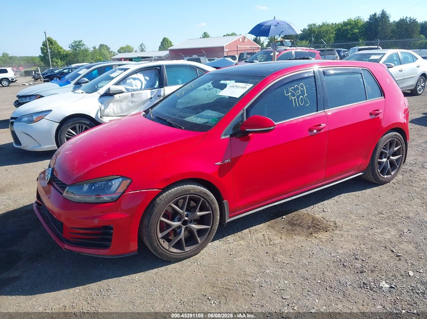 Vin: 3vw547au2hm036704, lot: 45788941, volkswagen golf gti autobahn 4-door/s 4-door/se 4-door/sport 4-door 20172