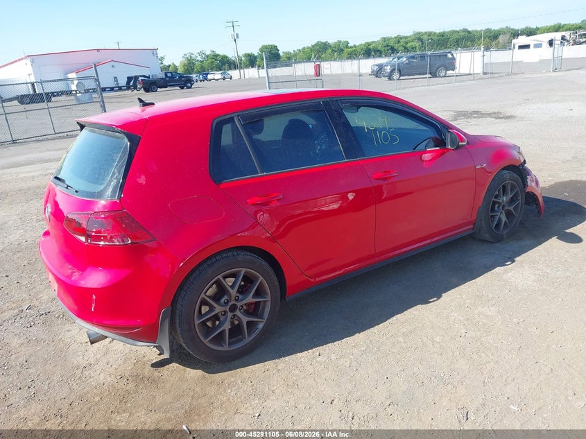 Vin: 3vw547au2hm036704, lot: 45788941, volkswagen golf gti autobahn 4-door/s 4-door/se 4-door/sport 4-door 20174